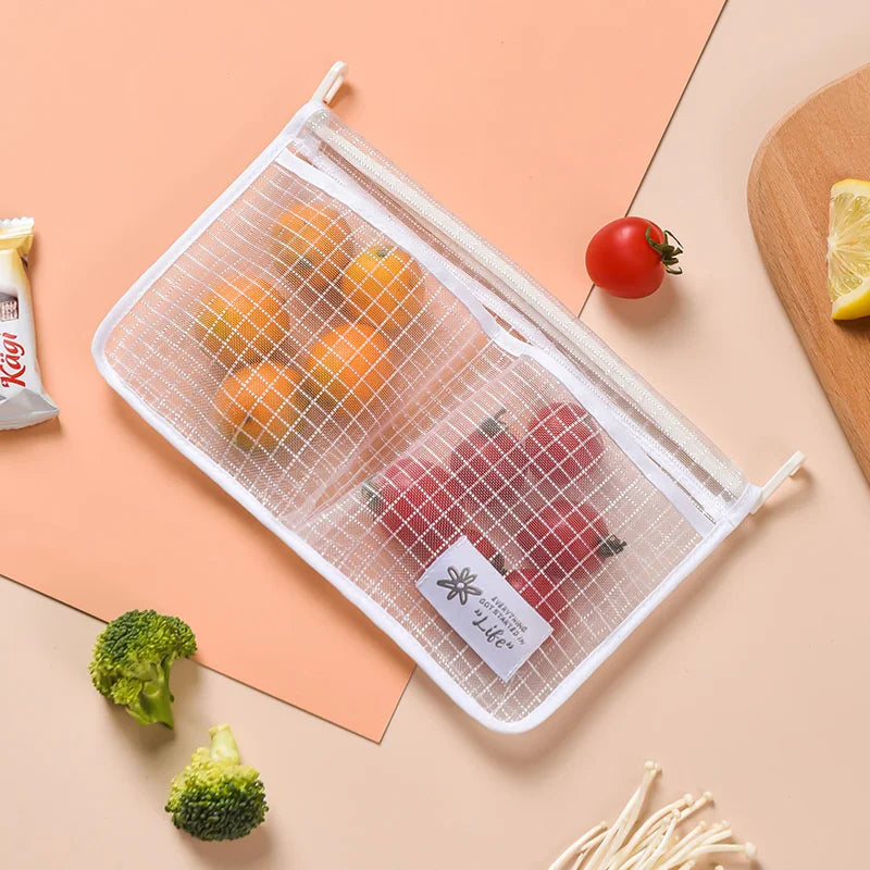 Sac de Rangement à Mailles pour Réfrigérateur