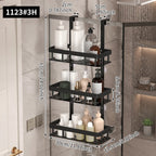 Étagère Murale de Salle de Bain 3 Niveaux
