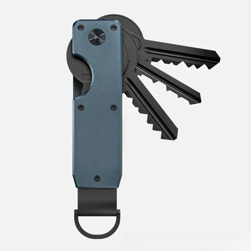 Smart Metal Key Organizer Minimalist Key Case Holder with Screwdriver Holds 2-6 Keys Fob for Keys Less than 6.2cm Outdoor Tools