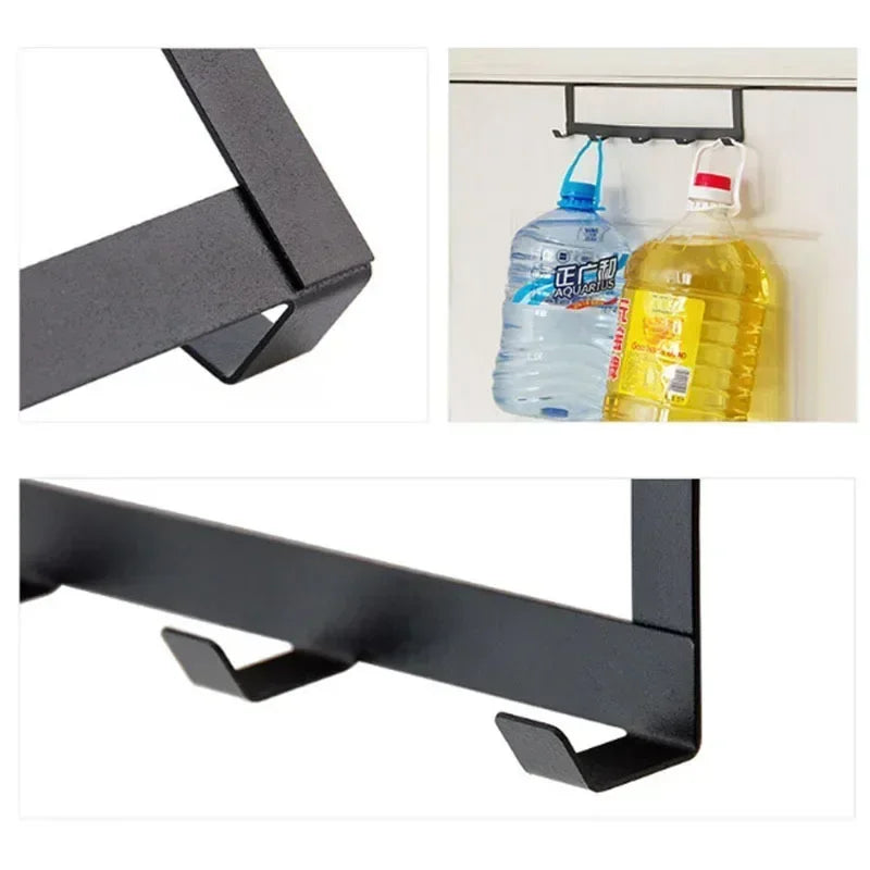 Over The Door 5 Hook Rack Bedroom Bathroom Household Organizer Clothe Coat Hat Towel Hanger Storage Accessory Supplies