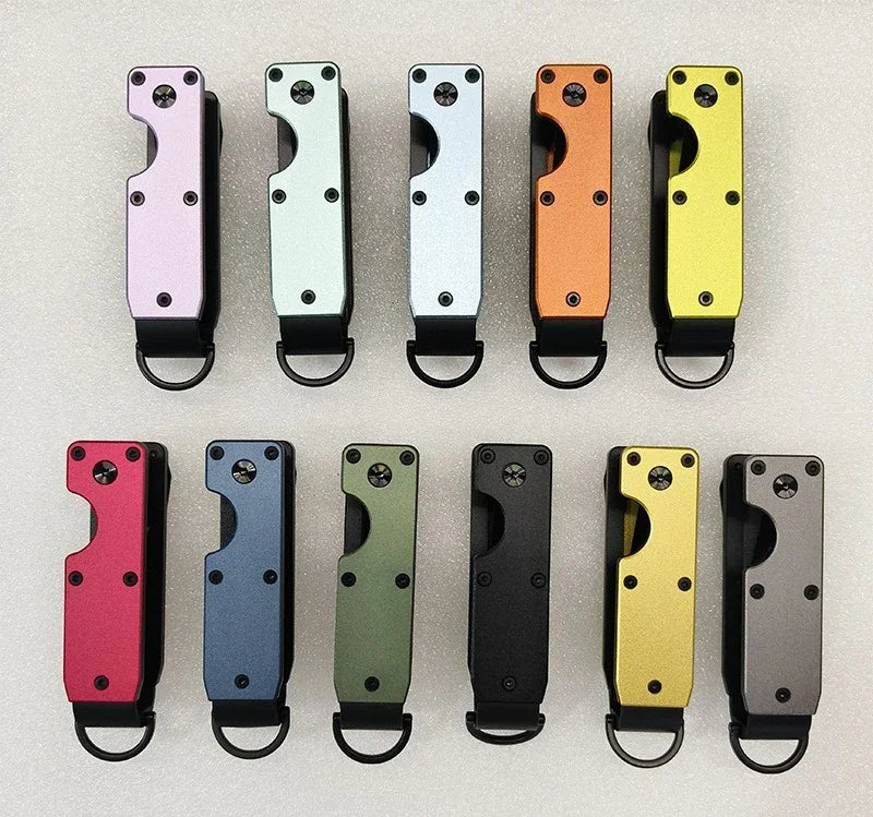 Smart Metal Key Organizer Minimalist Key Case Holder with Screwdriver Holds 2-6 Keys Fob for Keys Less than 6.2cm Outdoor Tools