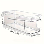 Boîte de Rangement Double Niveau pour Frigo