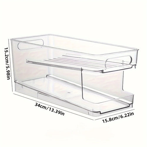 Boîte de Rangement Double Niveau pour Frigo