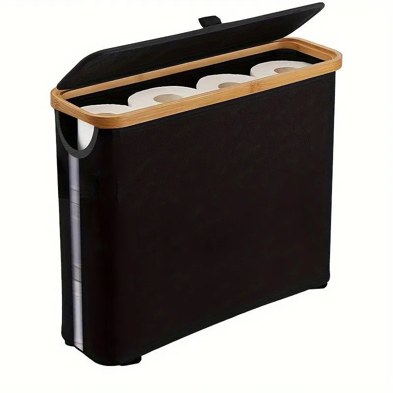Porte-Papier Toilette Pliable avec Couvercle