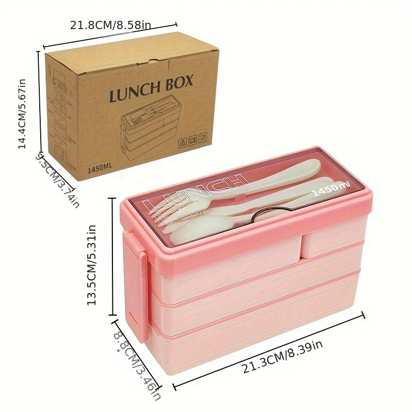 Lunch Box Bento Étanche 1450ml