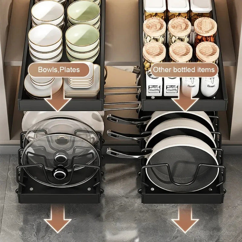 Organisateur Coulissant pour Poêles et Casseroles