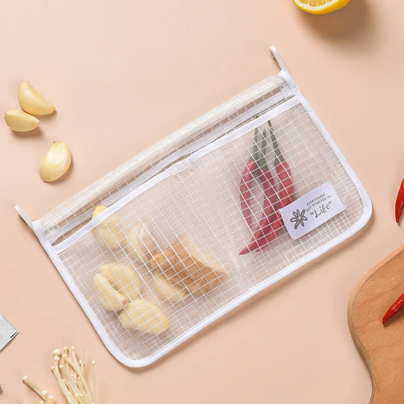 Sac de Rangement à Mailles pour Réfrigérateur