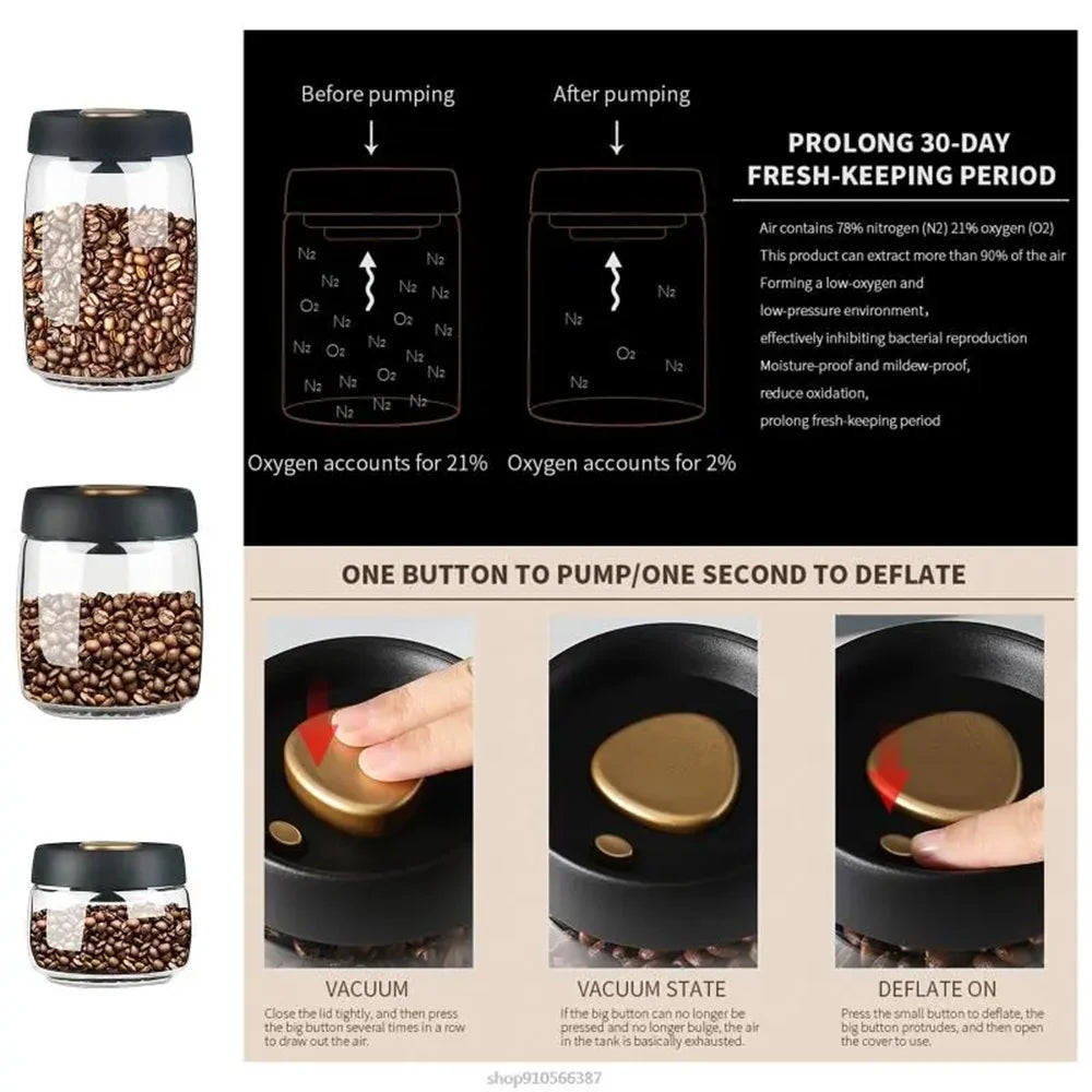 Bocal Sous Vide pour Café en Grains