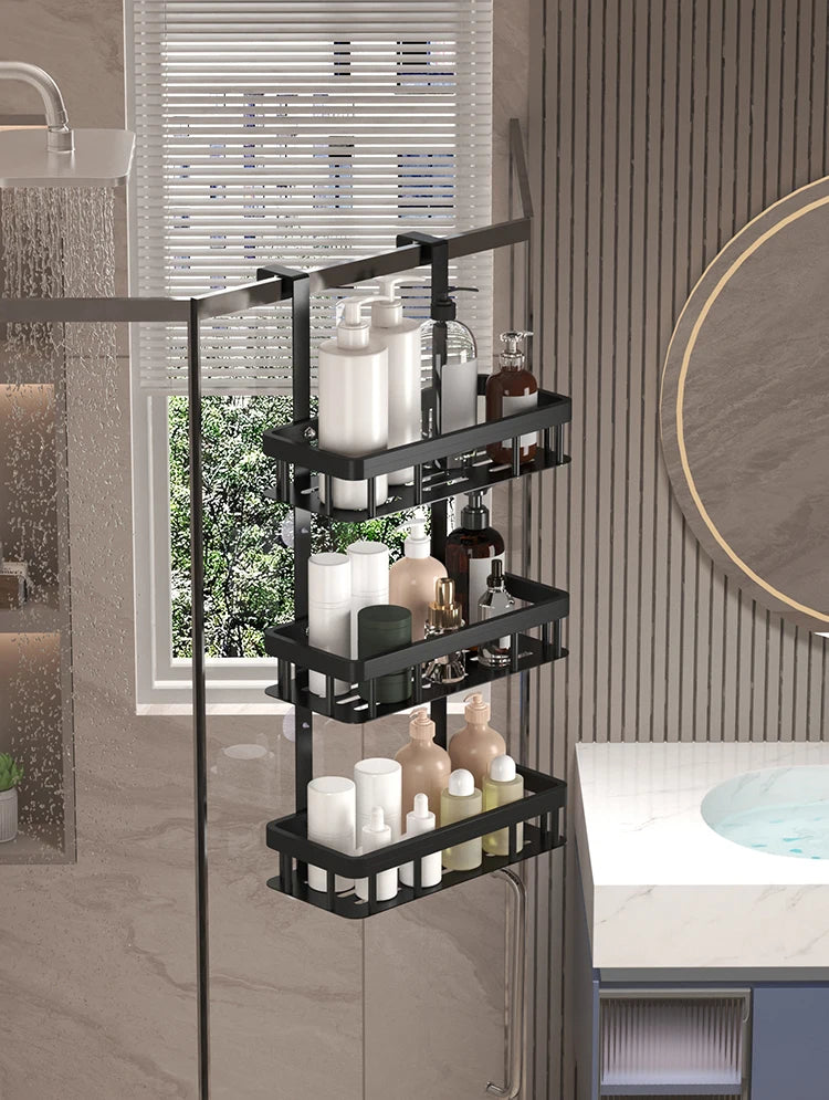 Étagère Murale de Salle de Bain 3 Niveaux