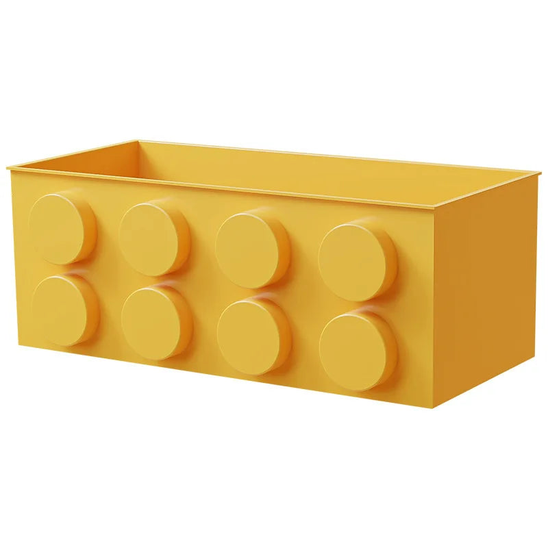 1/4pc Magnetic Storage Box Refrigerator Entrance Door Shelf Organizer Building Block Wall Mounted Rack Home Kitchen Decor Holder