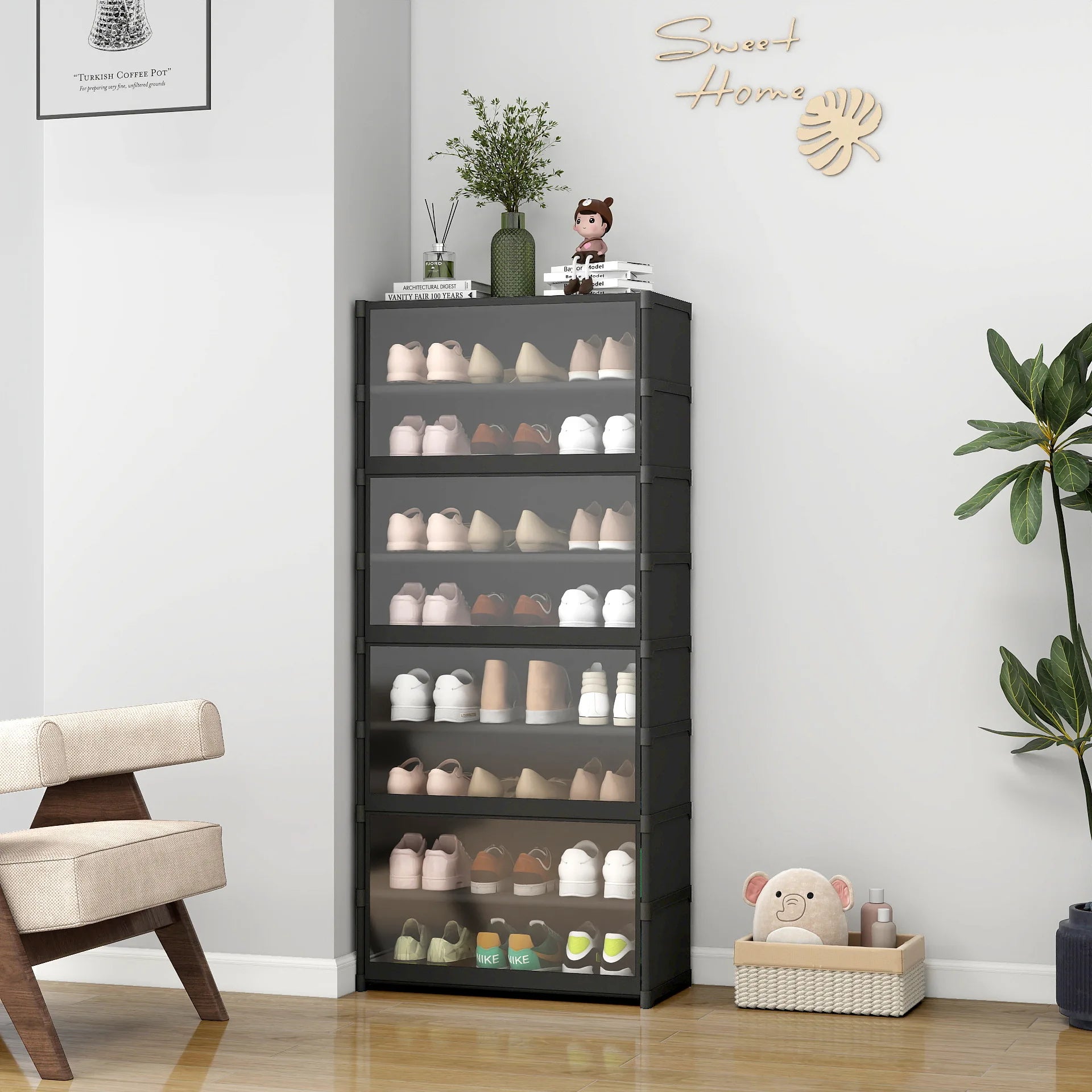 Housse de Rangement Chaussures Transparente