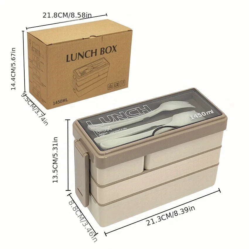 Lunch Box Bento Étanche 1450ml
