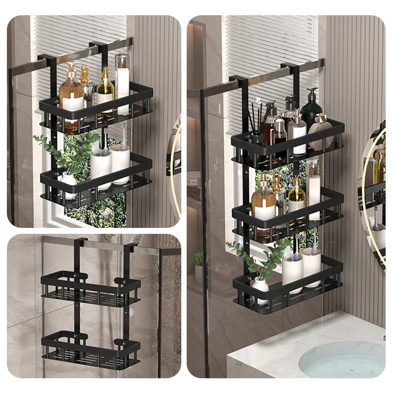 Étagère Murale de Salle de Bain 3 Niveaux