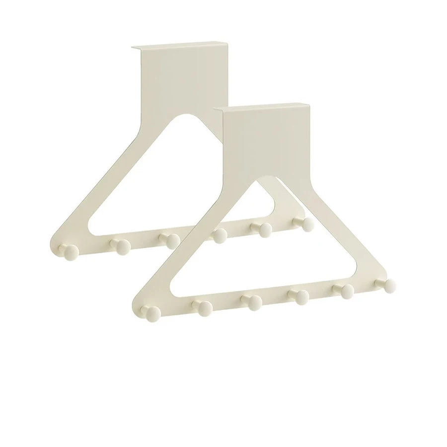 2/4pcs Over The Door Hooks, Door Hanger Hooks for Hanging, Over The Doors Towel Racks for Bathroom with 6 Coat Hook, Coat Rack