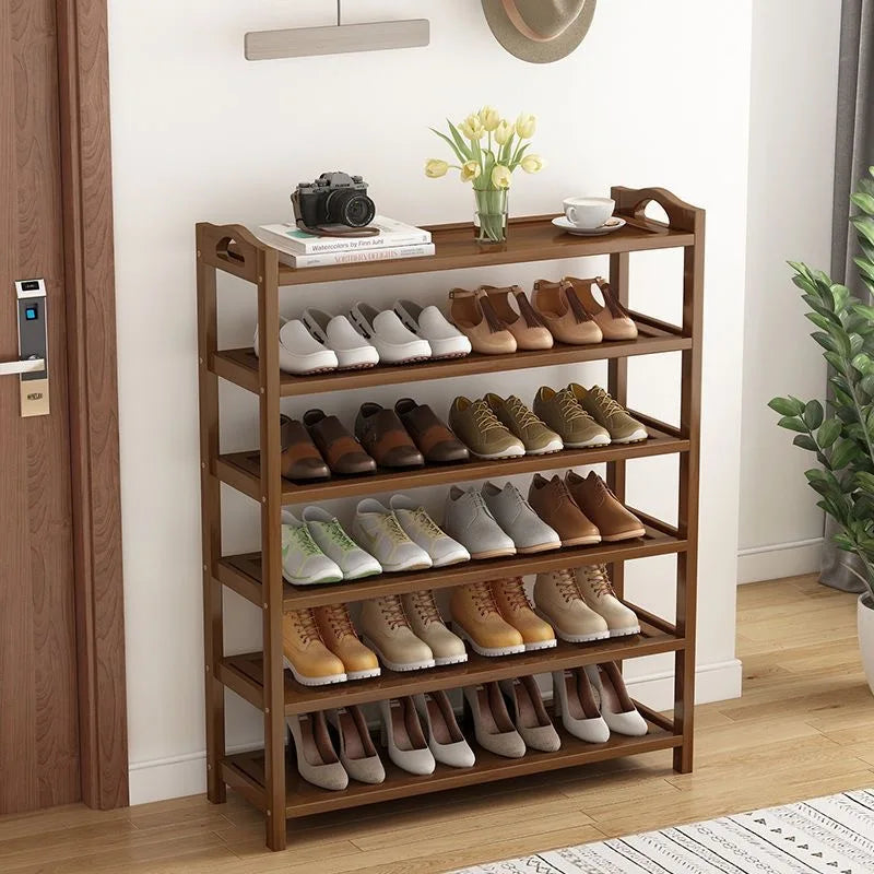 Meuble à Chaussures en Bambou avec Tiroirs