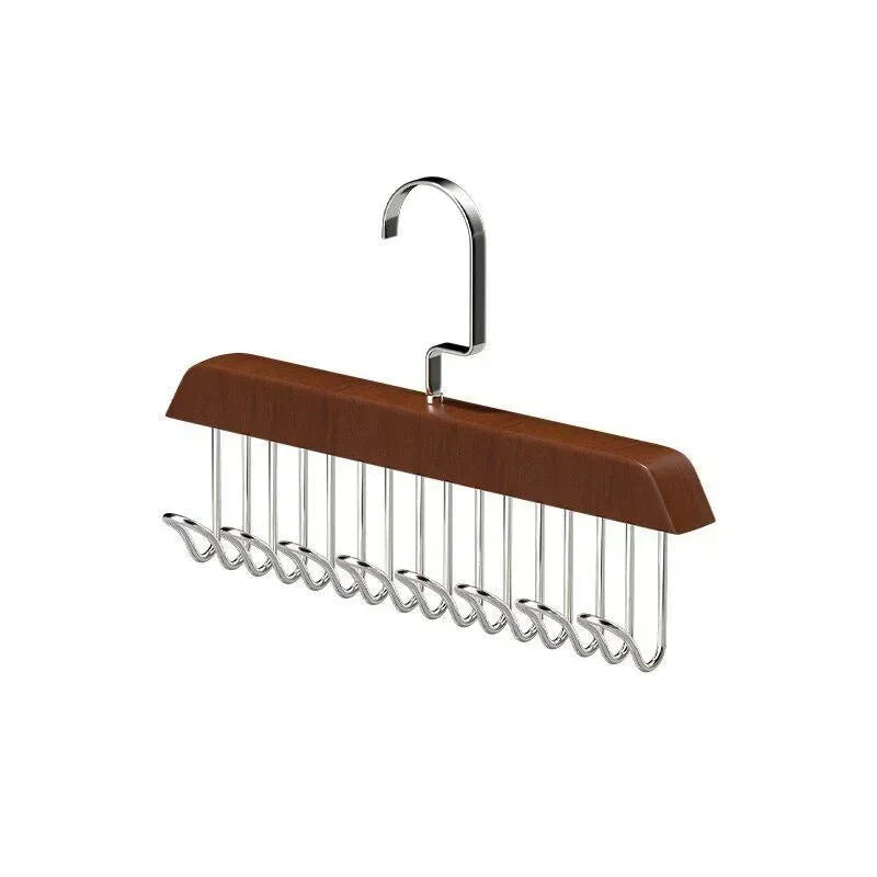 Cintre en Bois avec 8 Crochets pour Accessoires