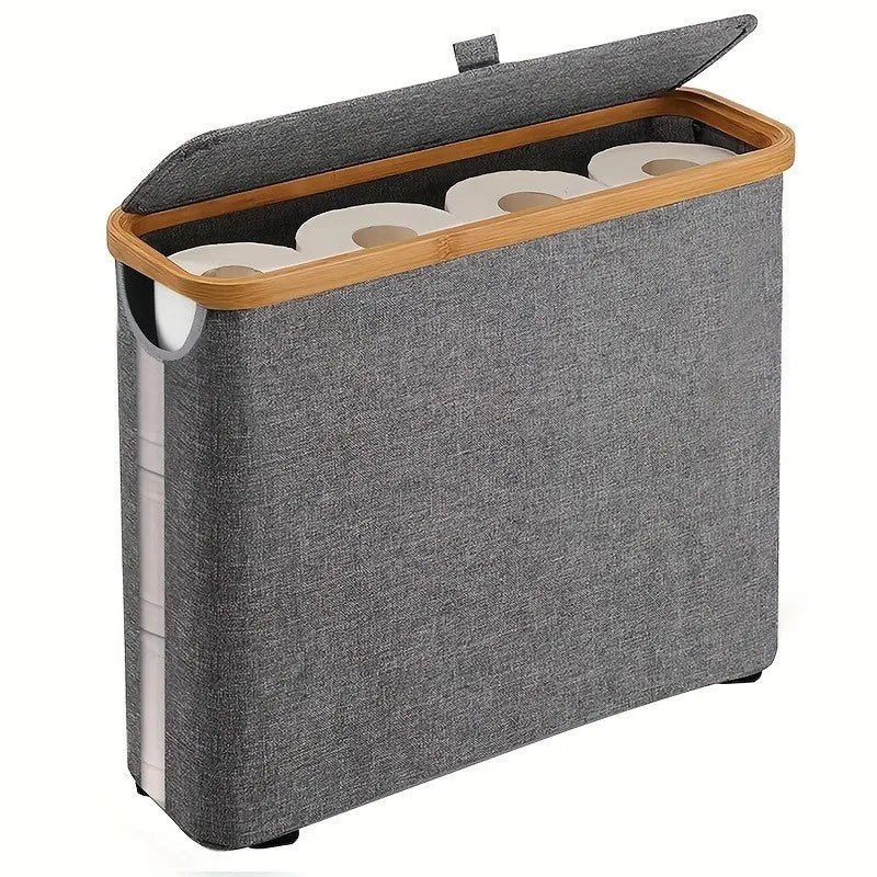 Porte-Papier Toilette Pliable avec Couvercle
