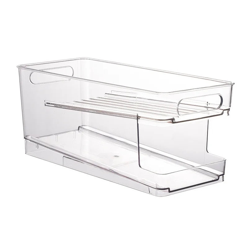 Boîte de Rangement Double Niveau pour Frigo