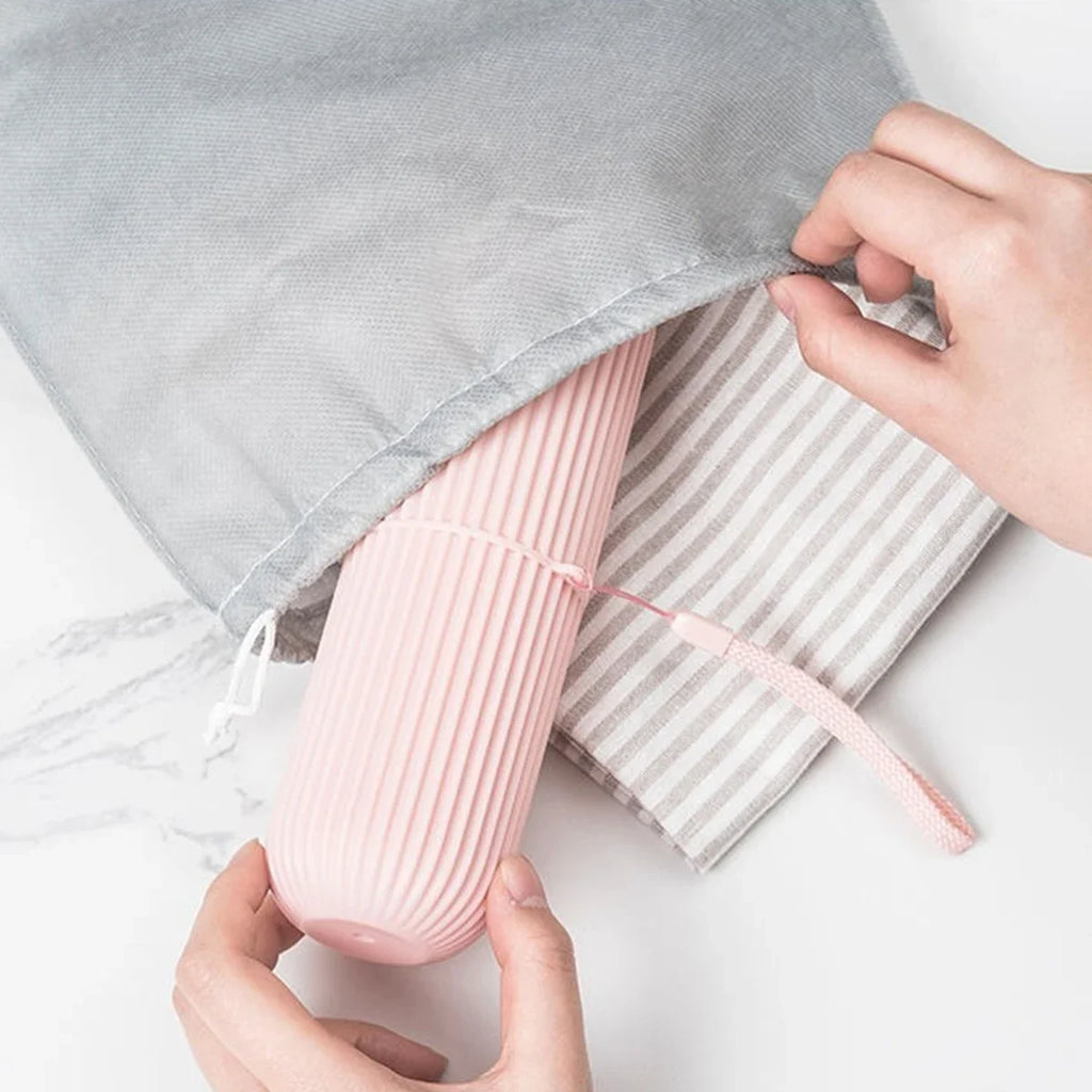 Étui de Voyage Brosse à Dents et Dentifrice
