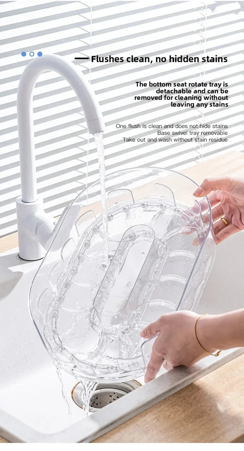 Boîte de Rangement Rotative pour Frigo