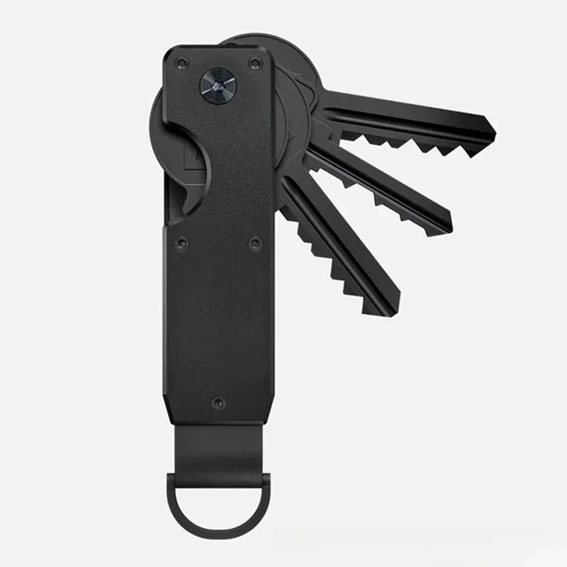 Smart Metal Key Organizer Minimalist Key Case Holder with Screwdriver Holds 2-6 Keys Fob for Keys Less than 6.2cm Outdoor Tools
