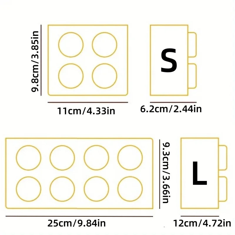 1/4pc Magnetic Storage Box Refrigerator Entrance Door Shelf Organizer Building Block Wall Mounted Rack Home Kitchen Decor Holder