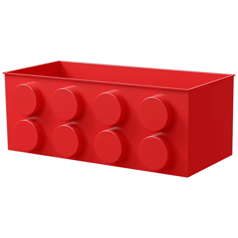 1/4pc Magnetic Storage Box Refrigerator Entrance Door Shelf Organizer Building Block Wall Mounted Rack Home Kitchen Decor Holder