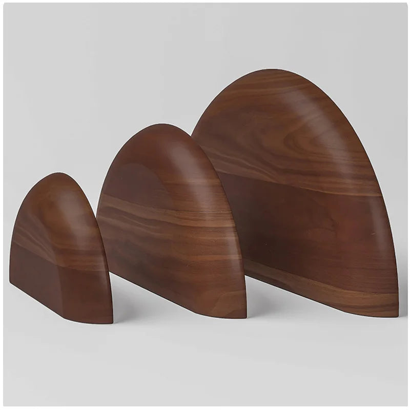 Solid Wooden Semicircle Wall Shelves Background Entryway Decorative Floating Organization Storage Holders Bedroom Kitchen Racks