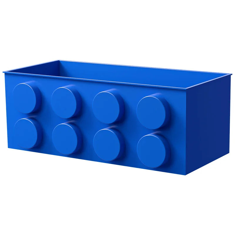 1/4pc Magnetic Storage Box Refrigerator Entrance Door Shelf Organizer Building Block Wall Mounted Rack Home Kitchen Decor Holder