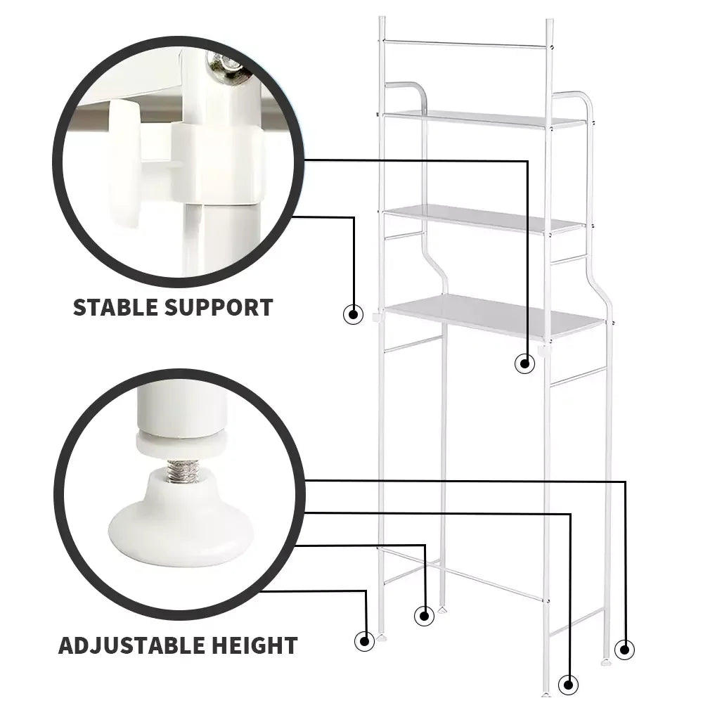 Étagère Multi-Niveaux pour Machine à Laver